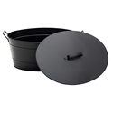 Picture of Black Oval Tub with Lid